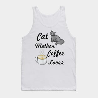 Cat Mother Coffee Lover Tank Top